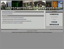 Tablet Screenshot of luftschutzbunker-hannover.de